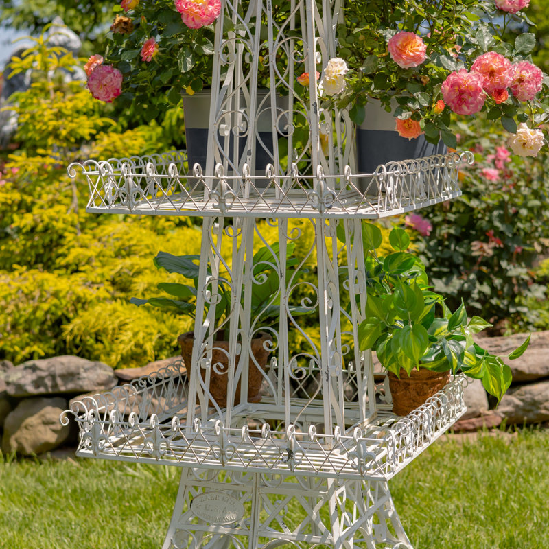 Zaer Ltd International 9ft. Tall Two-Tier Eiffel Tower-Inspired